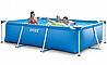 בריכה ביתית מלבנית צינורות תוצרת INTEX דגם 28270 220X150X60 הכל כלול